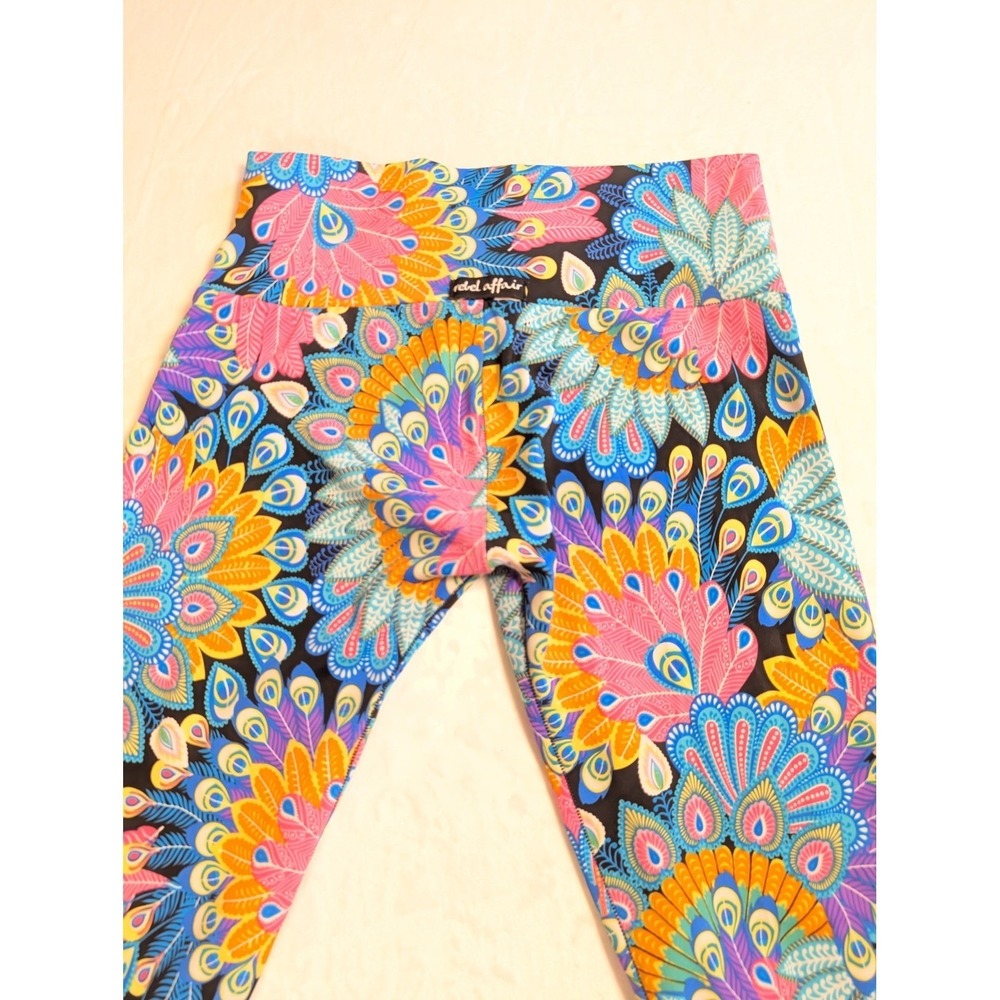 Rebel Affair Leggings Yoga Gym Bundle Lot 2 Size 1 Small Peacock Bold High Rise - Picture 9 of 16